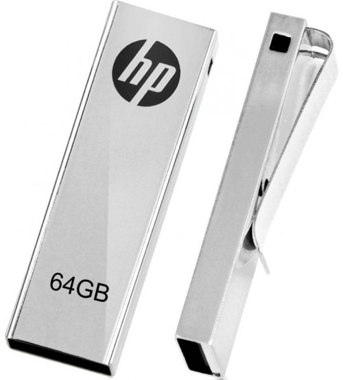 HP V210W 64 GB USB Pen Drive, USB 2.0, Grey